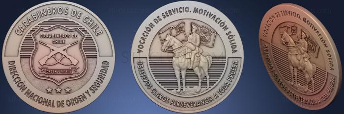 Монеты Moneda Carabineros de Chile