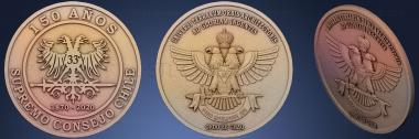 3D модель Moneda Supremo Consejo Chile (STL)