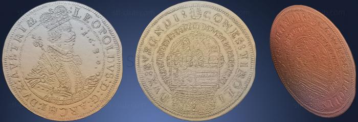 Монеты Серебряная монета Австрии 1630 года
