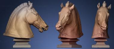3D мадэль Статуя конной головы (STL)