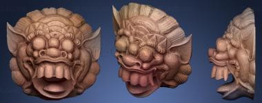 3D model Indonesian monster mask (STL)