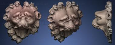 3D мадэль Львиная голова 17 в. Иоганн Пфистер (STL)