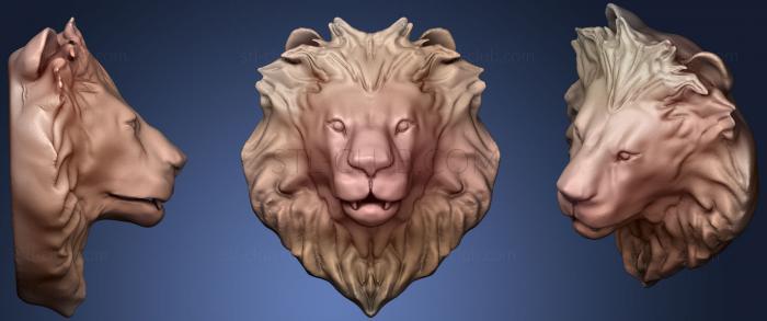 Lion Head Closed Mouth