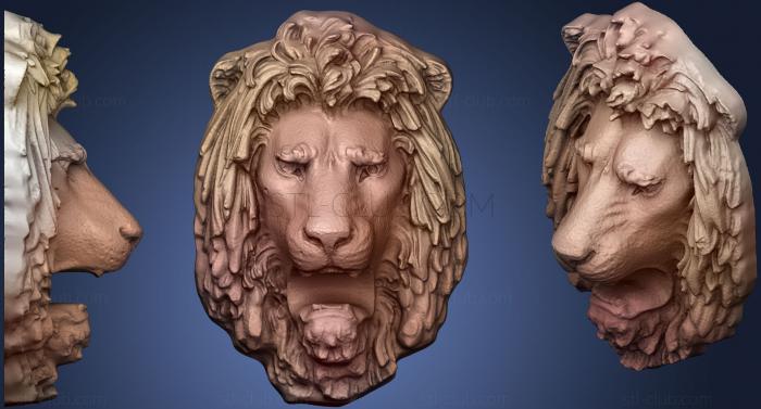 Lion Head Wall Hanger (Sculpture)