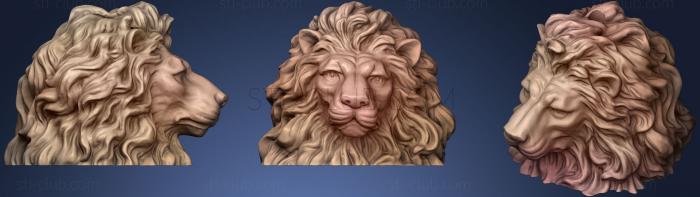 3D model Lion Pull Ball Chain Keychain Knob (STL)