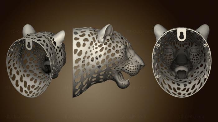 3D model Leopard Head (STL)