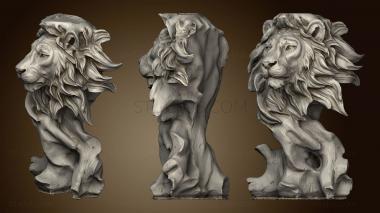 3D model Lion head african (STL)