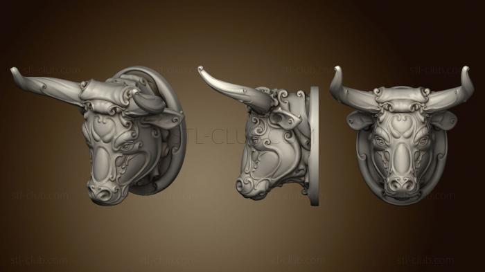 3D model Ornemental bull (STL)