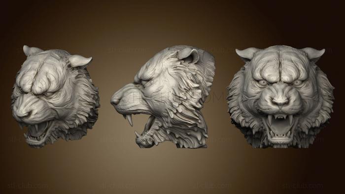 3D модель Голова тигры (STL)