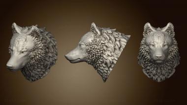 3D model Wolfhead 123 (STL)