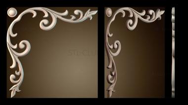 3D модель Угловой декоративный элемент узор для 9 и искусства (STL)