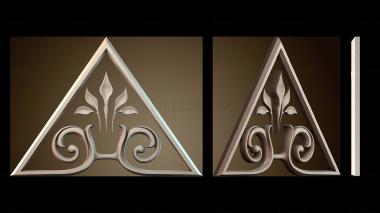 3D модель Цветочный декоративный дизайн (STL)