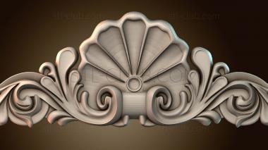 3D модель Центральная часть с узором «Ракушка» (STL)