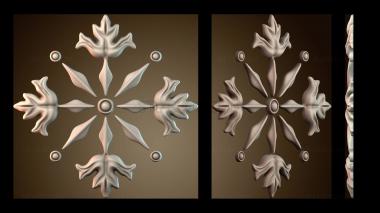 3D модель Узор «Снежинка» (STL)