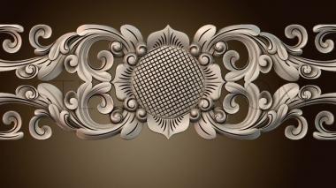 3D модель Узор цветы (STL)