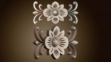 3D модель Узор цветы (STL)