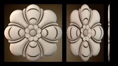 3D модель Узор цветы (STL)