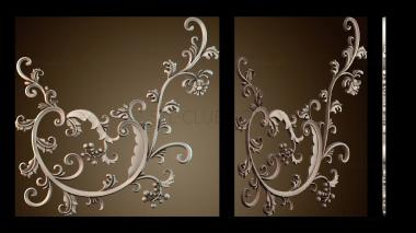 3D модель Узор цветы (STL)