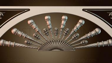 3D модель Длинные цветы с узором (STL)