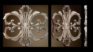 3D модель Узор цветы (STL)