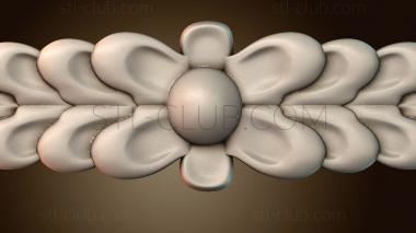 3D модель Узор цветы (STL)