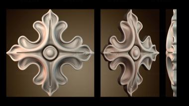 3D модель Узор цветы (STL)