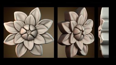 3D модель Узор цветы (STL)