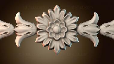 3D модель Узор цветы (STL)