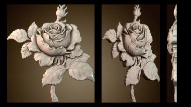 3D модель Ветка розы (STL)