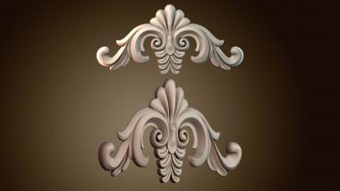 3D модель Узор цветы центр (STL)