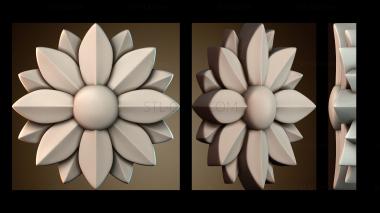 3D модель Узор цветы (STL)