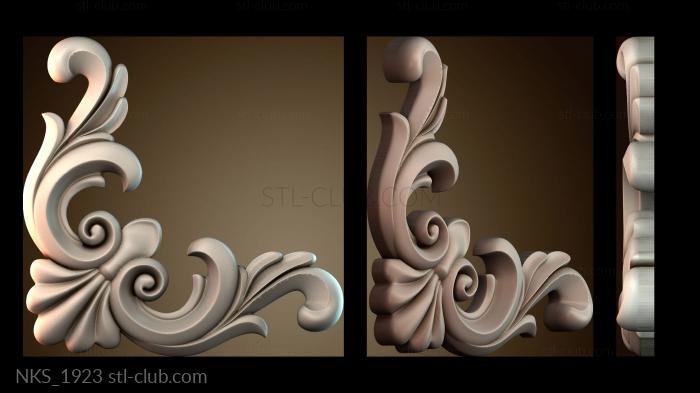 Накладки симметричные Узор Цветок