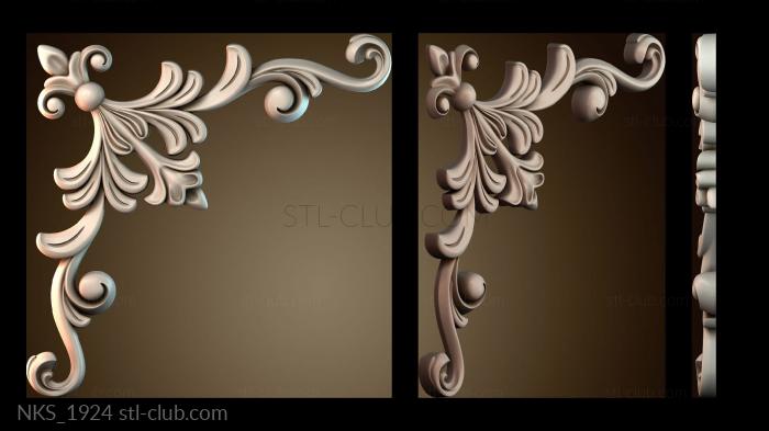 Накладки симметричные Узор Цветок