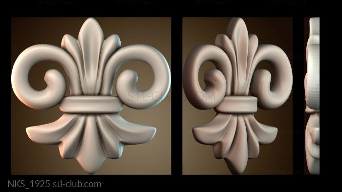 Накладки симметричные Узор Цветок