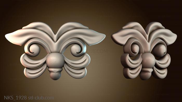 Накладки симметричные Узор Цветок