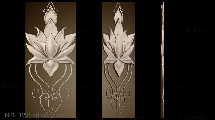 Накладки симметричные Узор Цветок