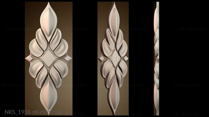 Накладки симметричные Узор Цветок