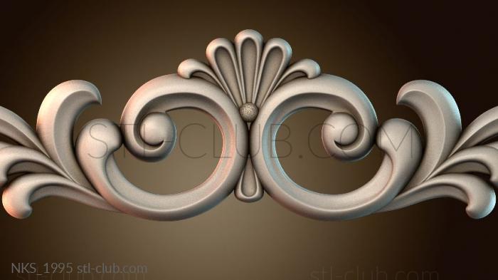 Накладки симметричные Узорный декор