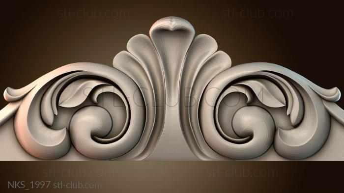 Накладки симметричные Узорный декор