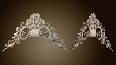 3D модель Декор с узором розы (STL)