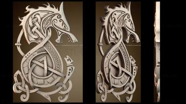 3D модель Символический узор волка (STL)