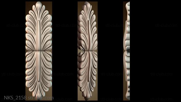 Накладки симметричные Узорный декор