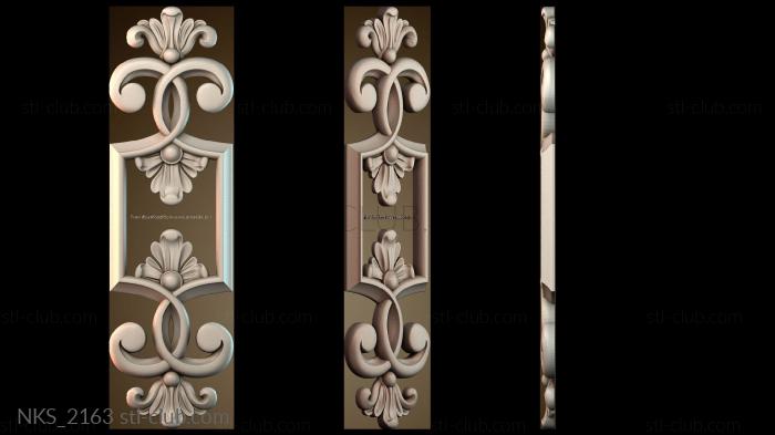 Накладки симметричные Узорный декор