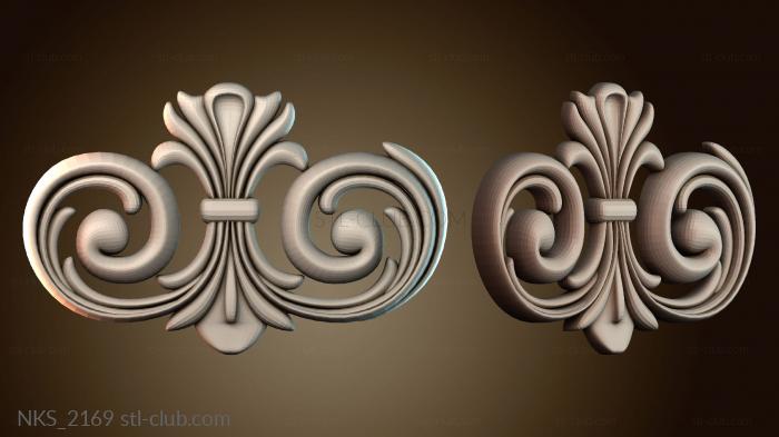 Накладки симметричные Узорный декор