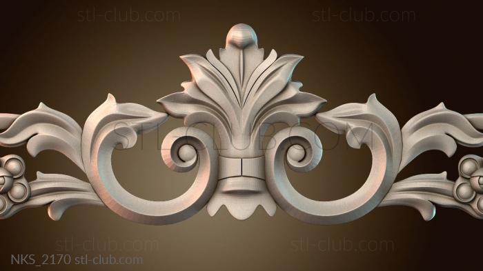 Накладки симметричные Узорный декор