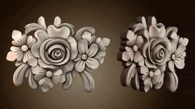 3D модель Узор декора розы (STL)