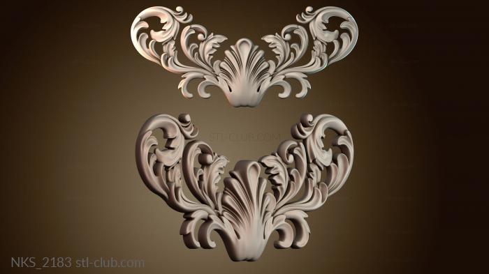 Накладки симметричные Узорный декор