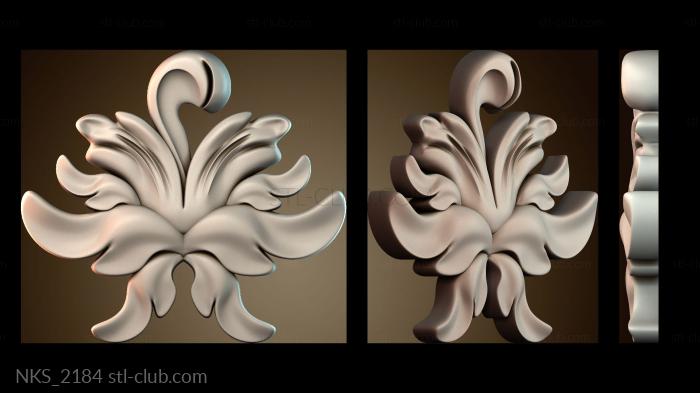 Накладки симметричные Узорный декор