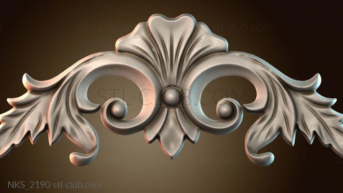 Накладки симметричные Узорный декор