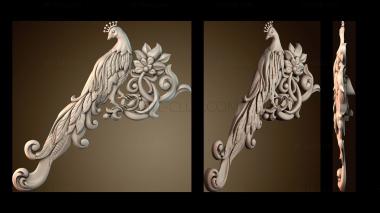 3D модель Узор декора павлин (STL)